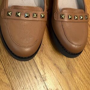 Tan Brown Soft Sole Comfy Women’s Loafer Shoe